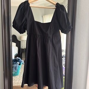 Babydoll poplin dress
